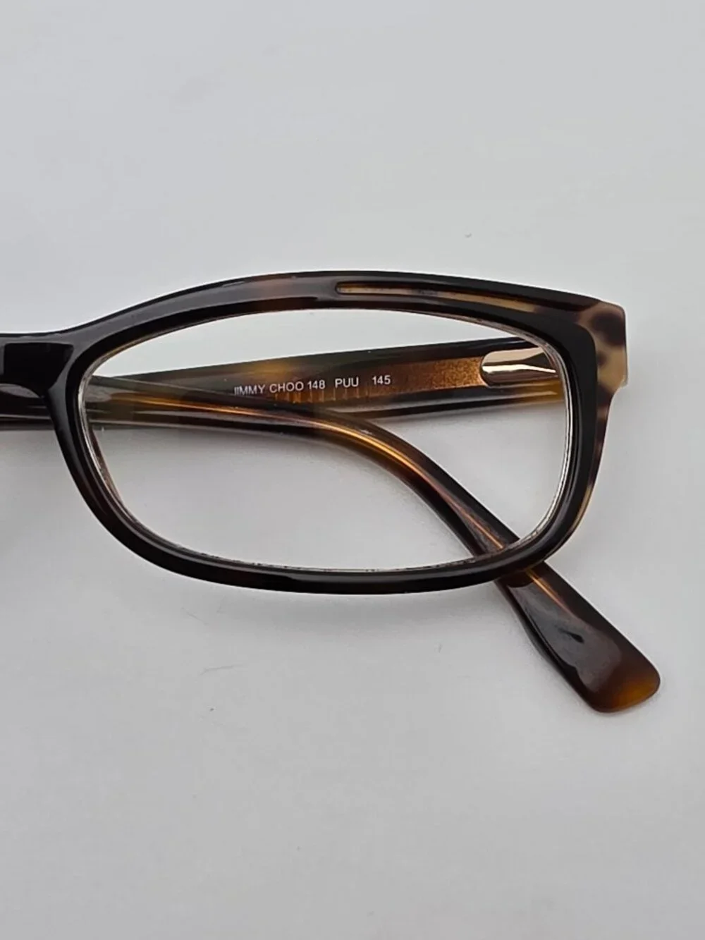 Jimmy Choo 148 Animal Havana Cat Eye Eyeglasses Frame w/ Flexhinge and Case 54mm